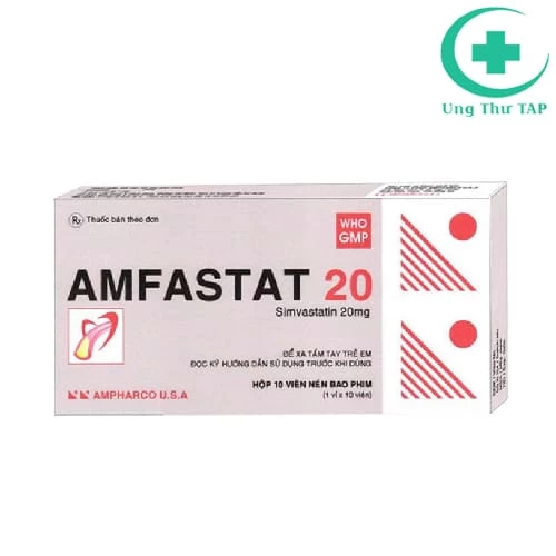 AMFASTAT 20 - Thuốc điều trị bệnh tăng cholesterol trong máu